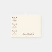 Rowers personalisiertes Ohr inspirierend Sahne Mar Post-it Klebezettel (Vorderseite)