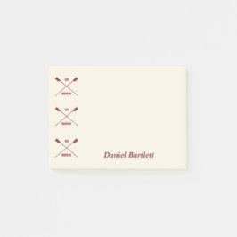 Rowers personalisiertes Ohr inspirierend Sahne Mar Post-it Klebezettel