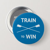 Rowers-Zug gewinnt motivierend Crew Button (Vorne & Hinten)