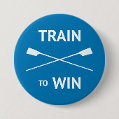 Rowers-Zug gewinnt motivierend Crew Button (Vorderseite)