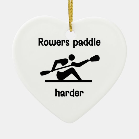 RowersPaddler härter Keramik Ornament (Vorne)
