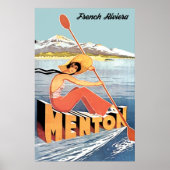 Rowing auf Menton Poster (Vorne)