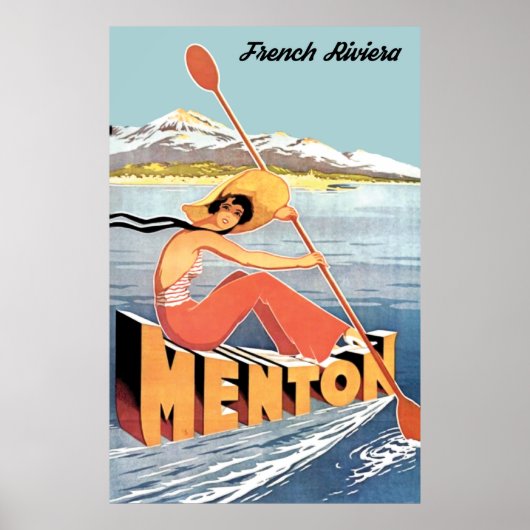Rowing auf Menton Poster (Vorne)
