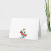 Rowing Boat Stork Baby - Geburtsankündigung Ankündigung (Rückseite)