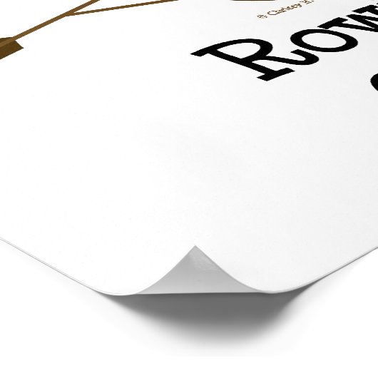 Rowing Chick Poster (Ecke)