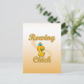 Rowing Chick Postkarte (Stehend Vorderseite)