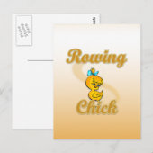 Rowing Chick Postkarte (Vorne/Hinten)