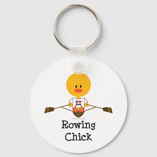Rowing Chick Schlüsselanhänger (Vorderseite)