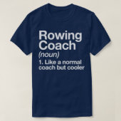 Rowing Coach Funny Definition Trainer Geschenkdesi T-Shirt (Design vorne)