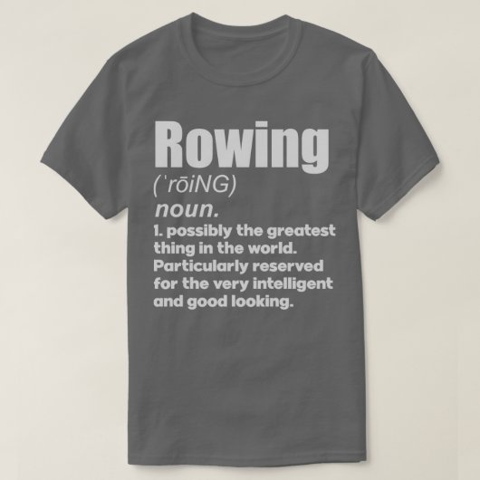 Rowing coach girl player gift T-Shirt (Design vorne)