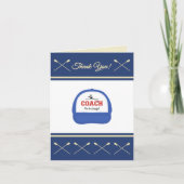 Rowing coach sport thank you dankeskarte (Vorderseite)