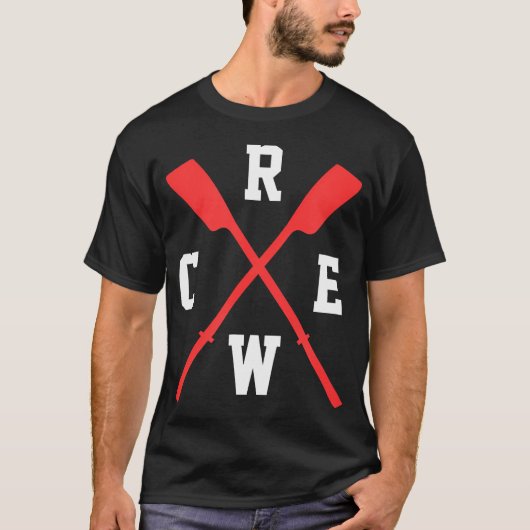 Rowing Crew Rower Oars Paddle Kayak Team T-Shirt (Vorderseite)