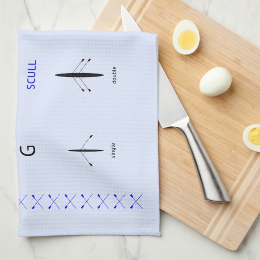 Rowing Crews Geschirrtuch (Viertel Falte)