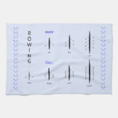 Rowing Crews Geschirrtuch (Horizontal)