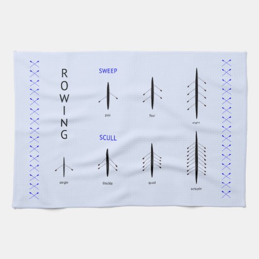 Rowing Crews Geschirrtuch (Horizontal)