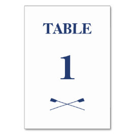 Rowing Crossoars Marine-Initialen Tischnummer