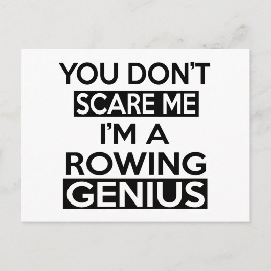 ROWING GENIUS DESIGNS POSTKARTE (Vorderseite)