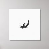 "Rowing Moon"-Leinwand Leinwanddruck (Vorderseite)