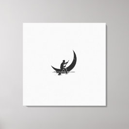 "Rowing Moon"-Leinwand Leinwanddruck