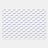 Rowing Rowers Crew Team Wassersport Rot Blau Geschenkpapier Set (Vorderseite 3)