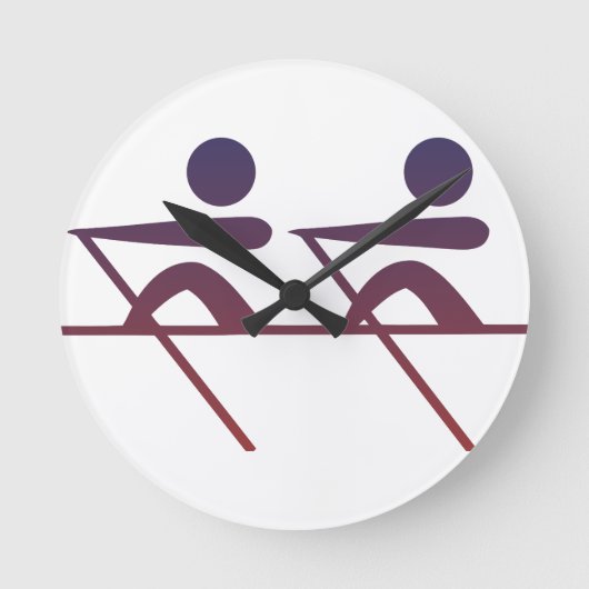 Rowing Runde Wanduhr (Vorderseite)