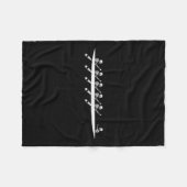 Rowing Skeleton Row Boats Paddle Coxswain Hallowee Fleecedecke (Vorderseite (Horizontal))