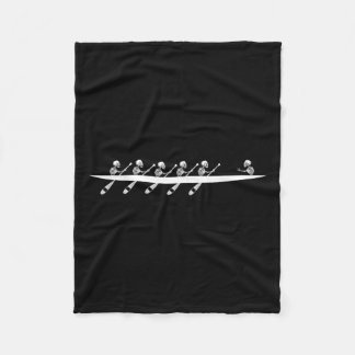 Rowing Skeleton Row Boats Paddle Coxswain Hallowee Fleecedecke