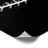 Rowing Skeleton Row Boats Paddle Coxswain Hallowee Poster (Ecke)