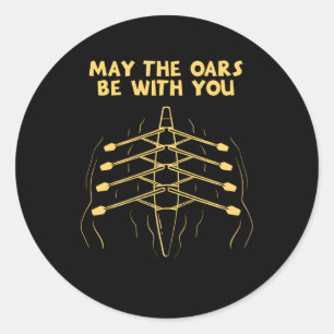 Rowing Sport Runder Aufkleber
