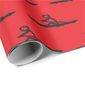 Rowing Stickman Geschenkpapier (Rolleneckpunkt)