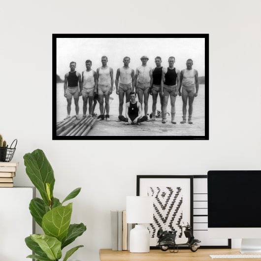 Rowing Team der Universität Pennsylvania 1915 Poster (Heimbüro)