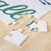 Rowing - To Row ist alles Blaue Aqua Sculling Crew Puzzle (Seite)