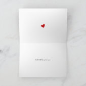 Rowing Valentine's Day Red Blue Feiertagskarte (Innenseite)