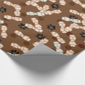 ROWLEDER-Hundenknochen-GIFT-WRAPPING-PAPIER Geschenkpapier (Ecke)