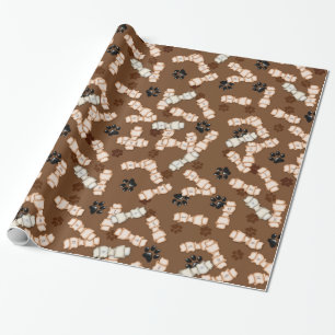 ROWLEDER-Hundenknochen-GIFT-WRAPPING-PAPIER Geschenkpapier
