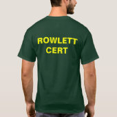 Rowlett CERT-T - Shirt (Rückseite)