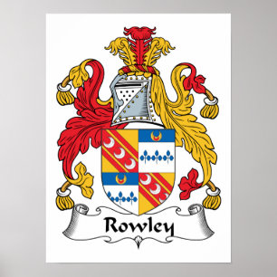 Rowley Familienwappen Poster