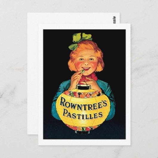 Rowntree's Pastilles Vintag Candy Ad Postkarte (Vorne/Hinten)
