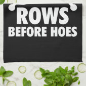 Rows Before Hows - Funny Rowing Machine Workout Geschirrtuch (Gefaltet)