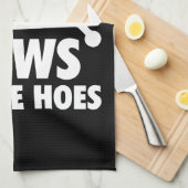 Rows Before Hows - Funny Rowing Machine Workout Geschirrtuch (Viertel Falte)