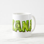 Roxana Name Kiwi Style Tasse Teetasse Kaffeetasse (VorderseiteRechts)