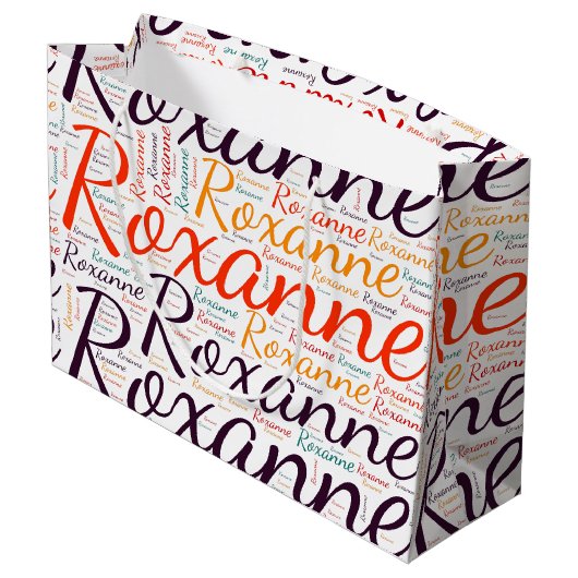 Roxanne Große Geschenktüte (Rückseite Schrägansicht)