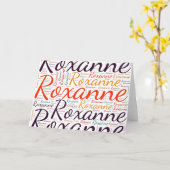 Roxanne Karte (Gelbe Blume)