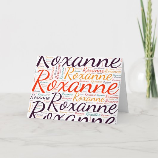 Roxanne Karte (Vorderseite)