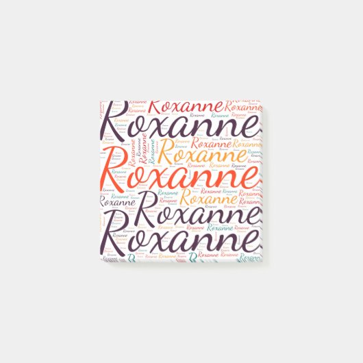 Roxanne Post-it Klebezettel (Vorderseite)