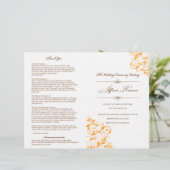 Roxannes Hochzeitsprogramm (Stehend Vorderseite)