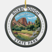 Roxborough Staat Park Colorado Abzeichen Keramik Ornament (Hinten)