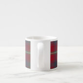 Roxburgh District Mute Red Tartan Espresso Tasse (Rückseite)