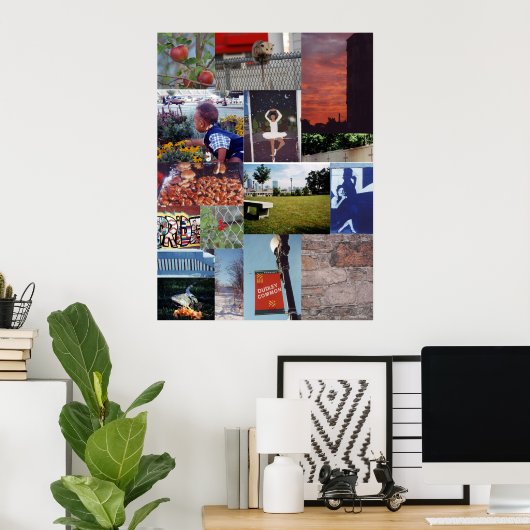 Roxbury, MA Foto-Collage Poster (Heimbüro)