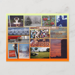 Roxbury, Massachusetts Foto Collage 9958 Postkarte